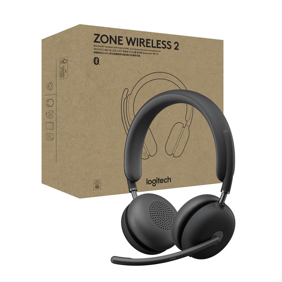 Auricular Inalámbrico Logitech Zone 2 Negro