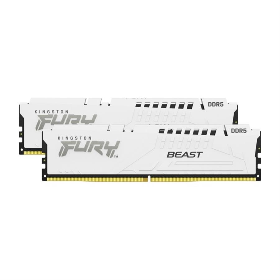 Memoria DDR5 Kingston 32Gb (2X16Gb) 6000 Mhz Fury Beast White Expo