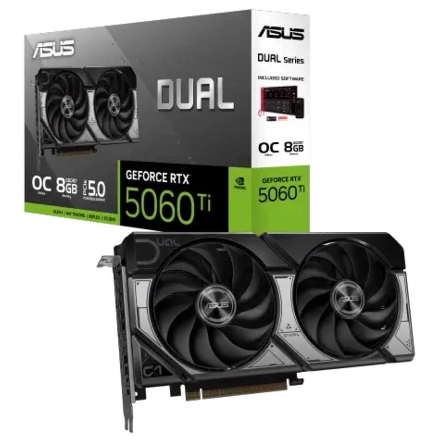 Placa de Video ASUS NVIDIA GeForce DUAL RTX5060TI 8 GB