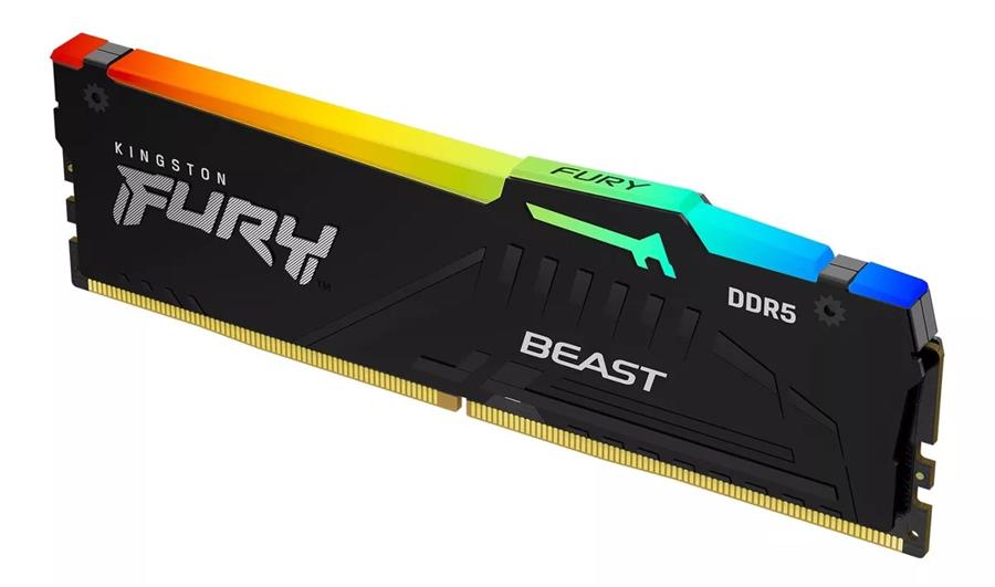 Memoria Kingston Fury 16GB Beast Negra RGB (DDR5) (5600MHz)