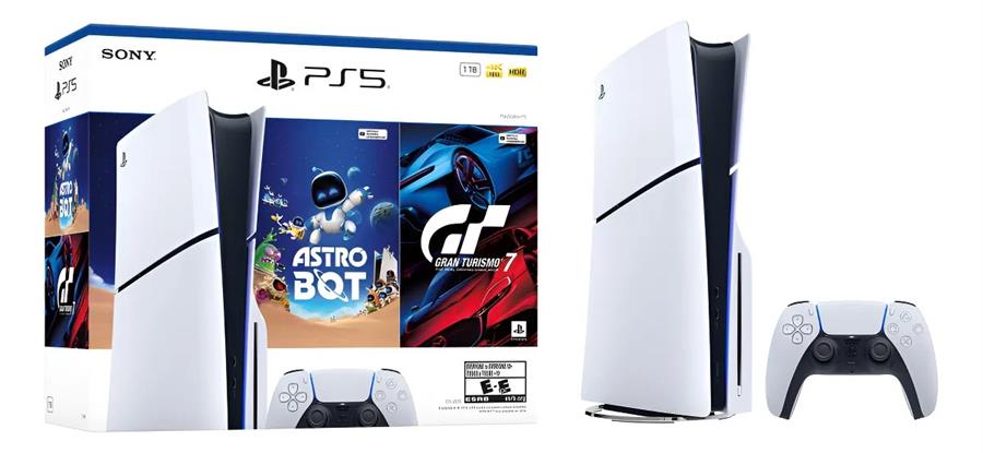 Consola PlayStation 5 Slim Fisica + Astrobot + Gran Turismo