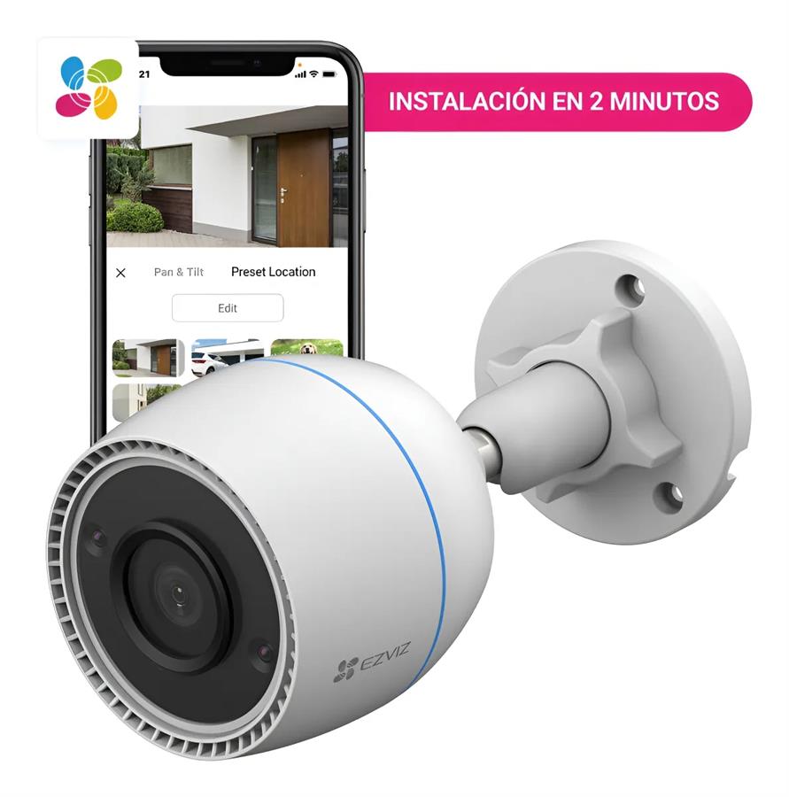 Cámara wifi Ezviz Exterior - H3C Color 4mp (2,8mm)