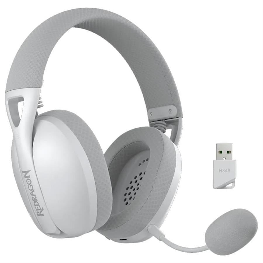 Auricular Inalámbrico Redragon IRE Pro H848 Blanco