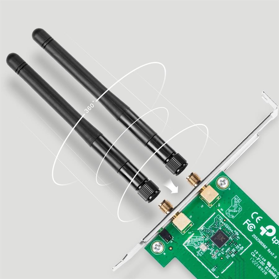Placa Wifi TL-WN881ND PCIX 300Mb 2 AntDet (0573)