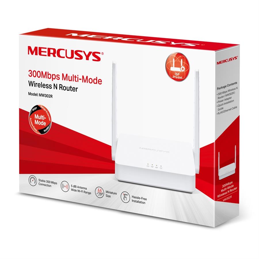 Router Mercusys mw302R N300MBPS 2 antenas