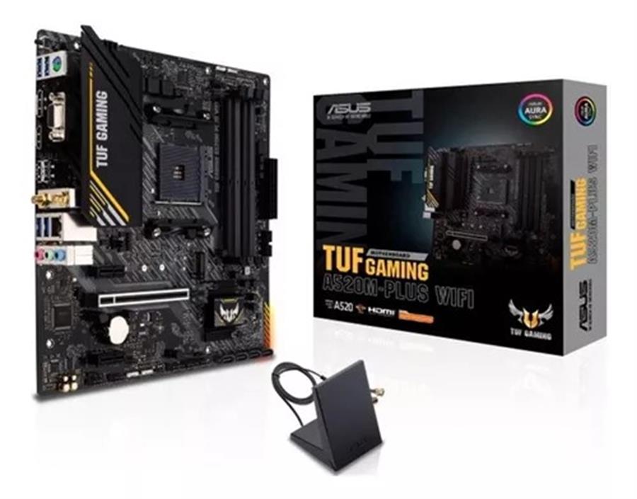 Mother Asus Tuf Gaming A520M-PLUS WIFI (AM4)(DDR4)
