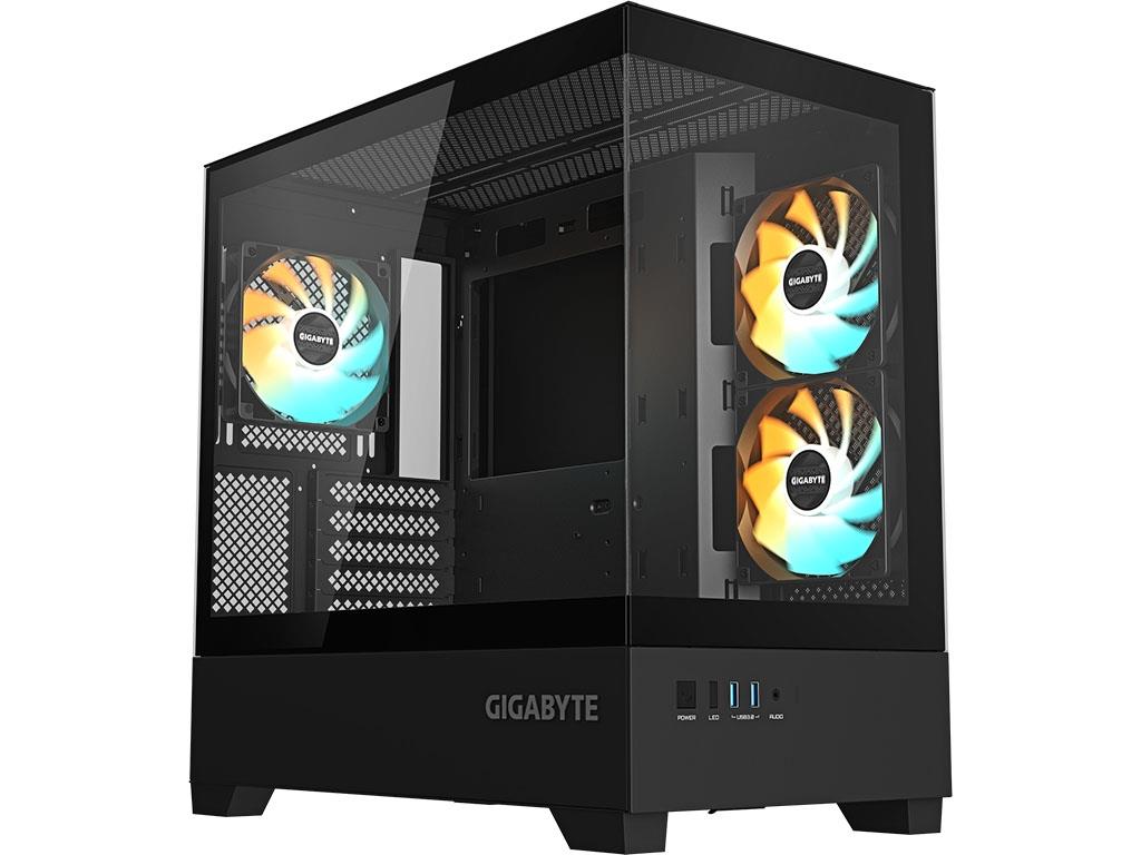 Gabinete GIGABYTE C201 PANORAMIC NEGRO Mid Tower S/Fuente