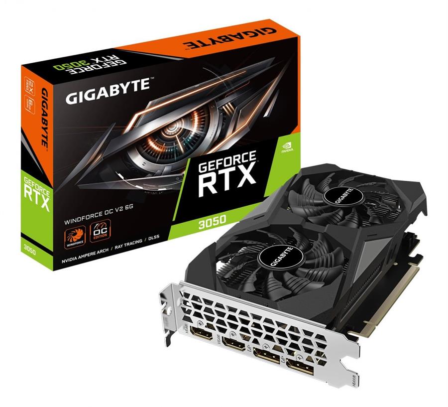 Placa De Video Gigabyte RTX 3050 GDDR6 6GB PCI-E