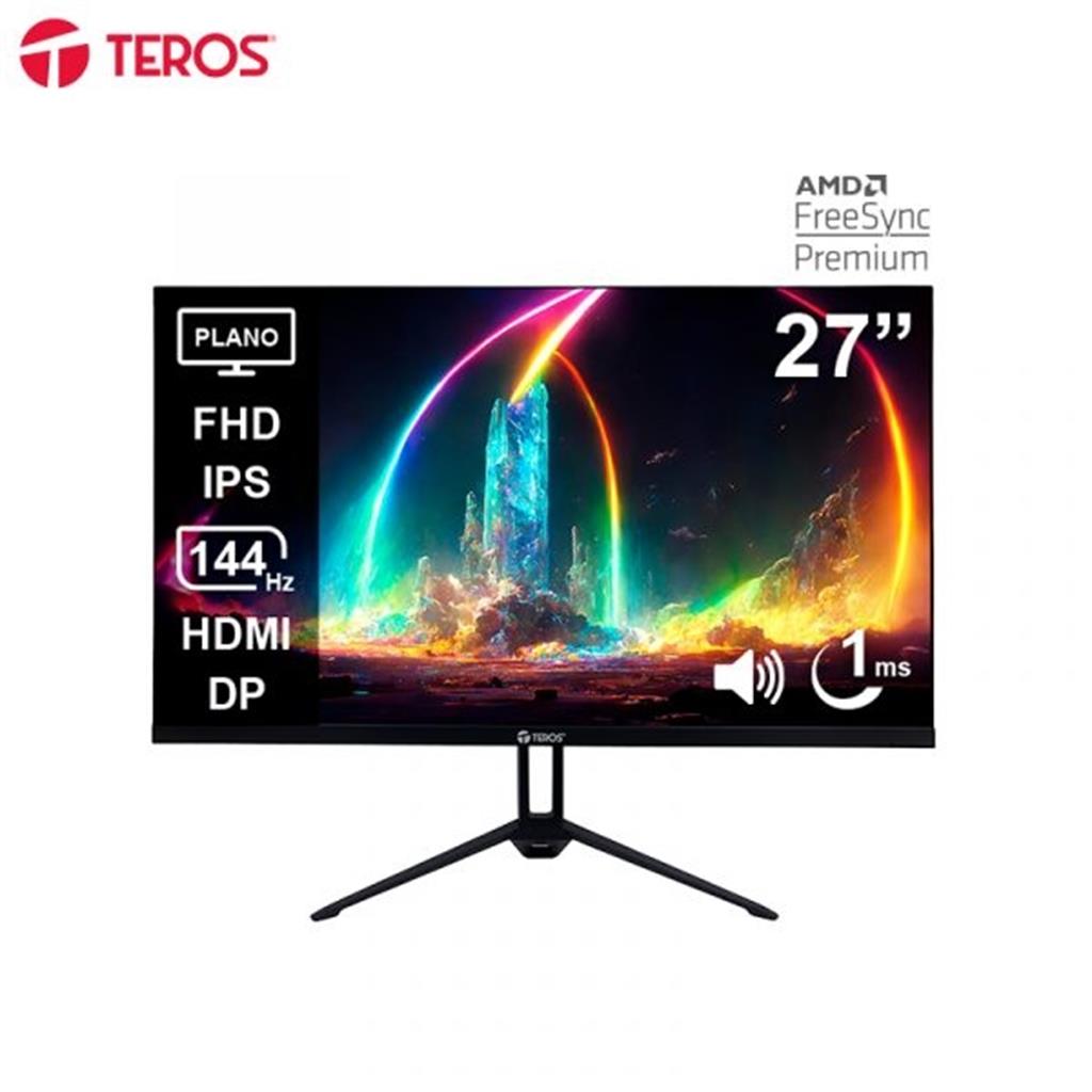 Monitor Teros TE-2714S Gaming 27" Plano IPS FHD (1920 x 1080) 144Hz 1ms Ficha USA