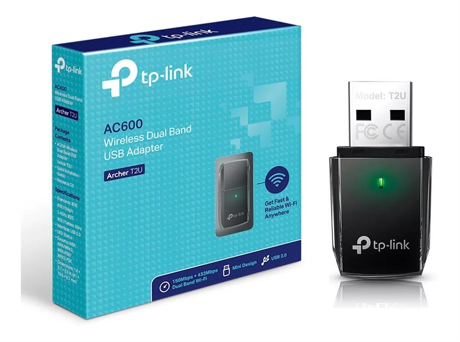 PLACA WIFI USB TP-LINK ARCHER T2U AC600 | DUAL BAND 2.4GHZ Y 5GHZ