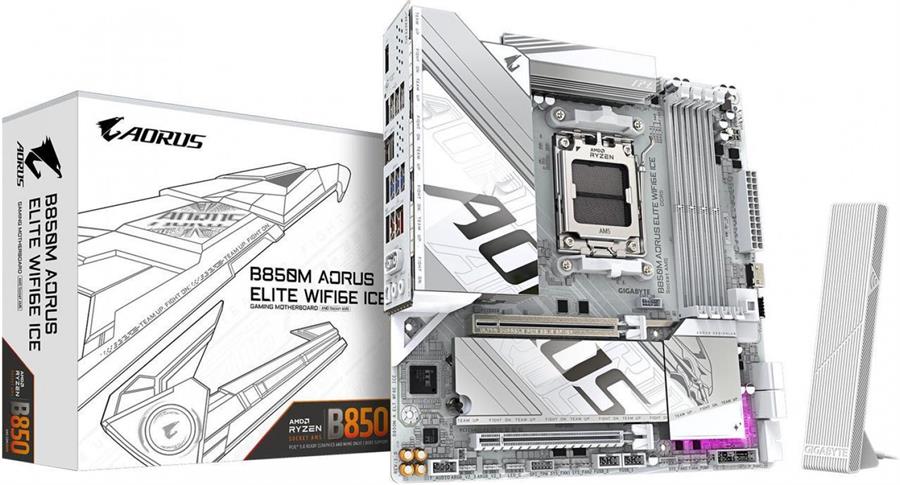 MOTHER GIGABYTE (AM5) B850M A ELT WF6E ICE 1.0